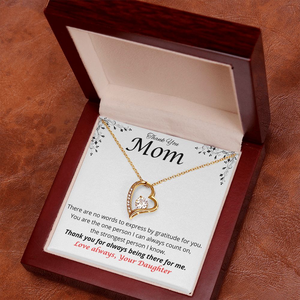 Sterling Silver Heart - Thank you Mon