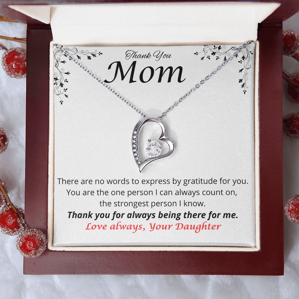 Sterling Silver Heart - Thank you Mon