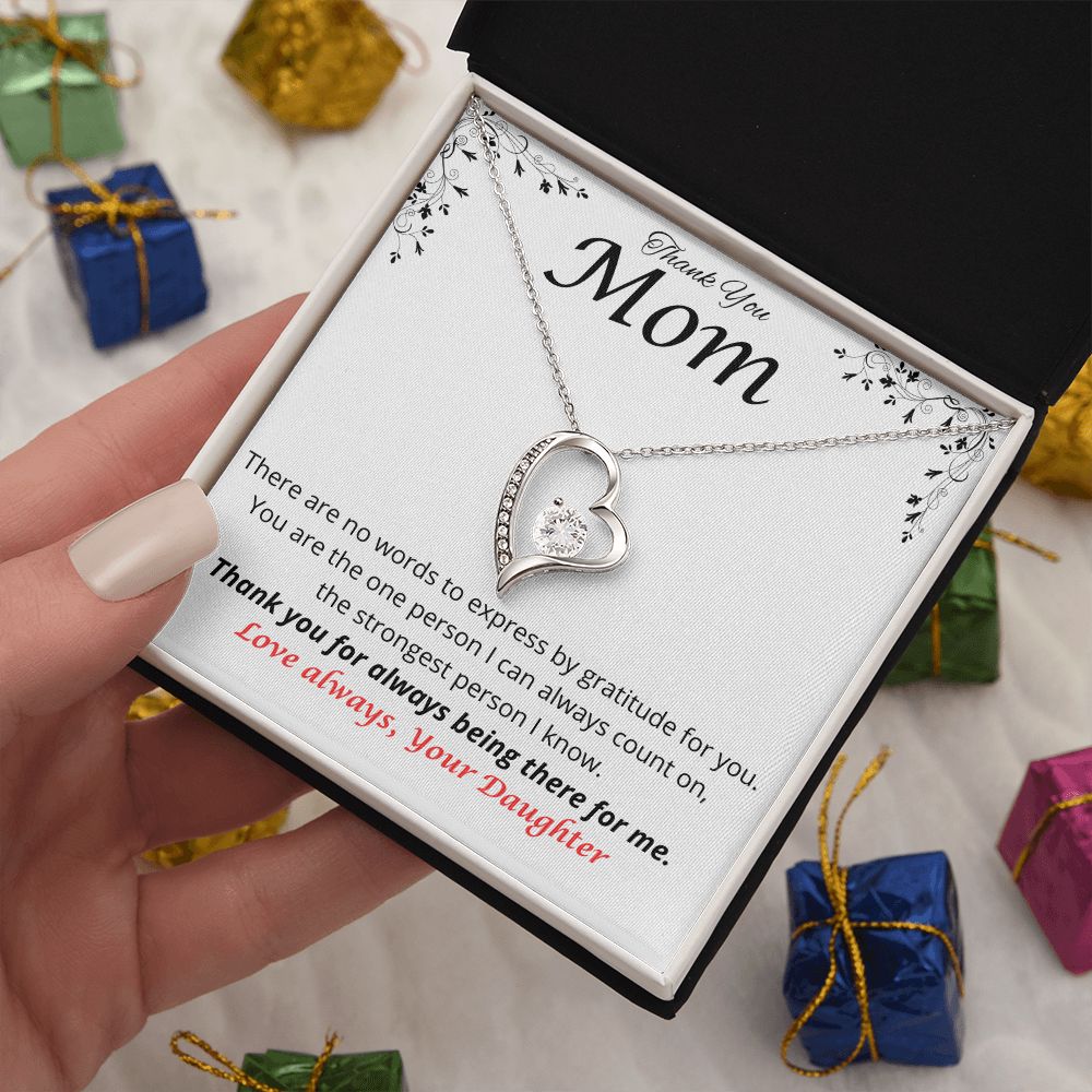 Sterling Silver Heart - Thank you Mon