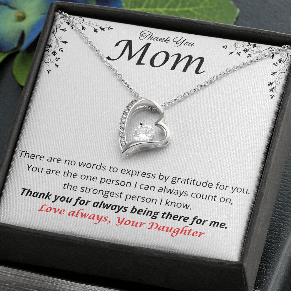 Sterling Silver Heart - Thank you Mon