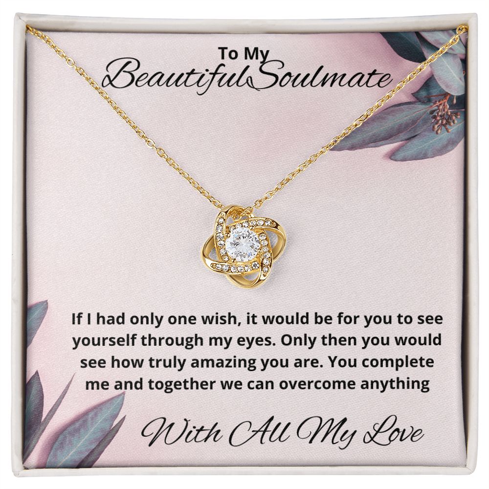 Love Knot Necklace (Yellow and White Gold Options)