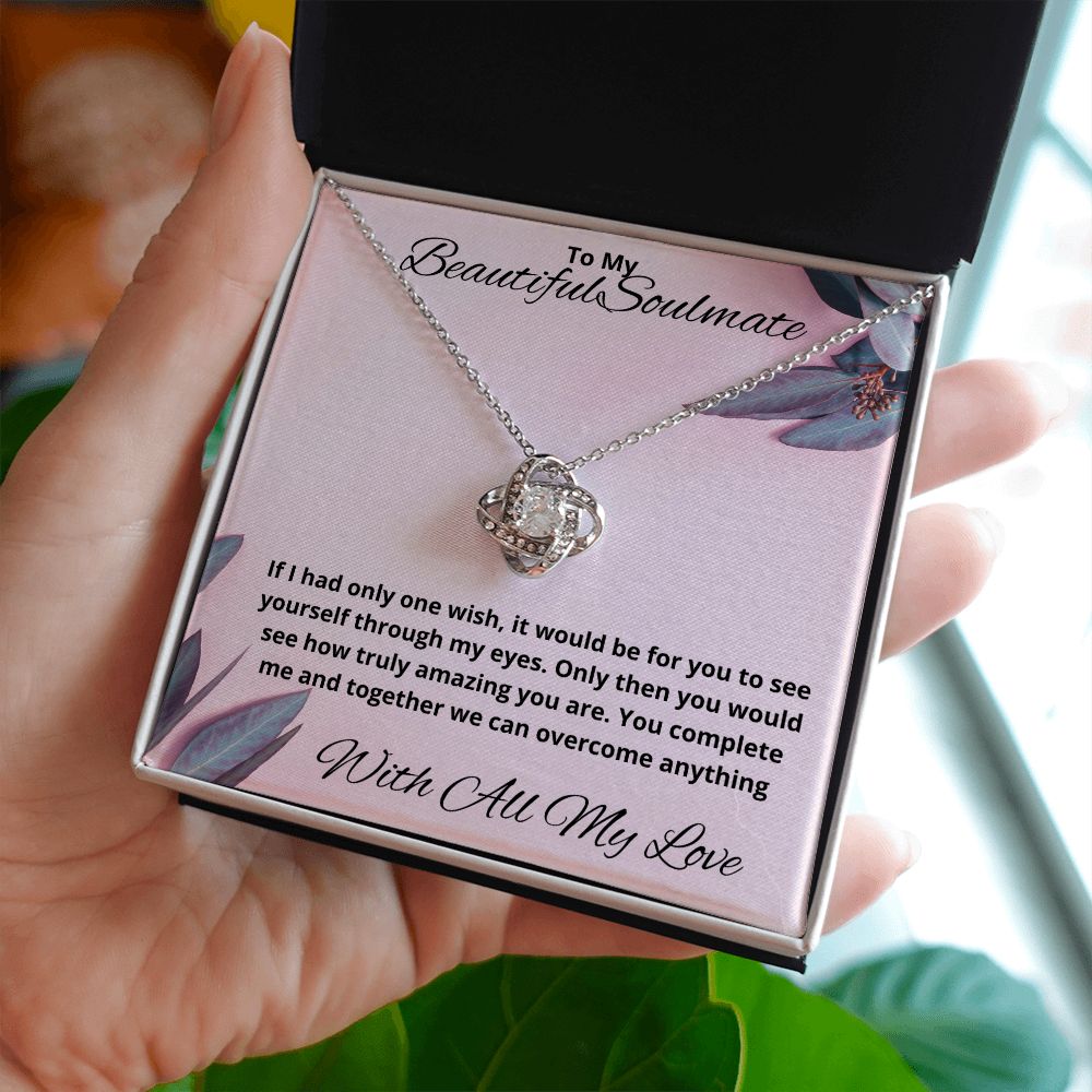 Love Knot Necklace (Yellow and White Gold Options)