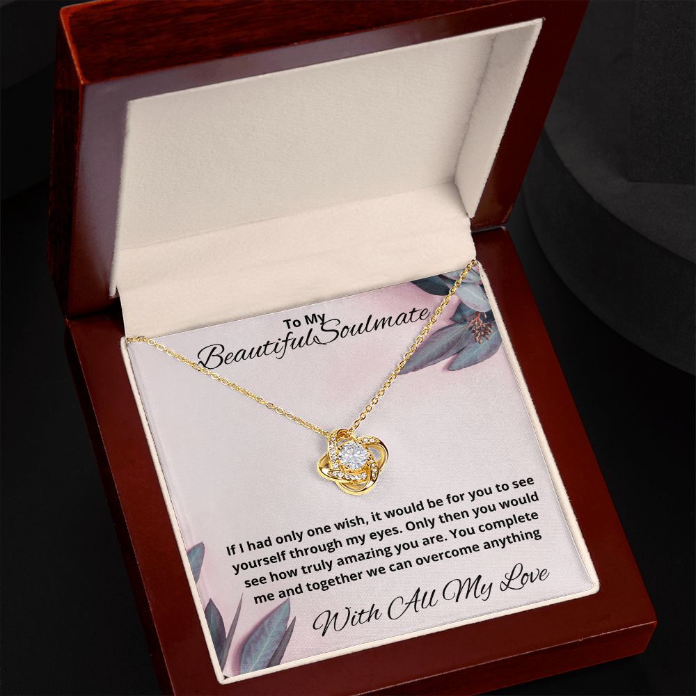 Love Knot Necklace (Yellow and White Gold Options)