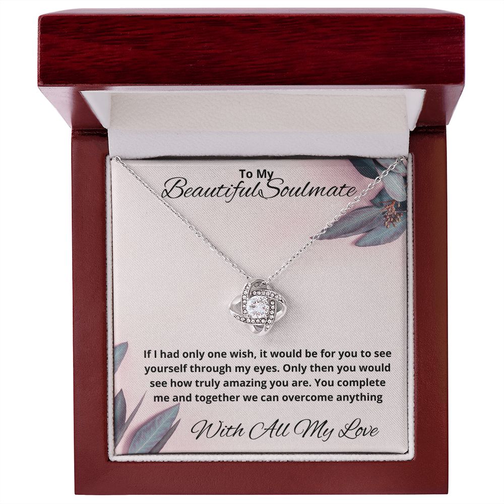 Love Knot Necklace (Yellow and White Gold Options)